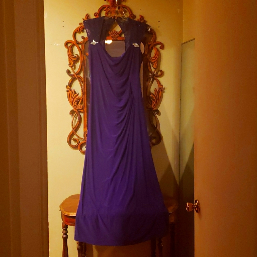 R & M Richards Formal Purple Gown